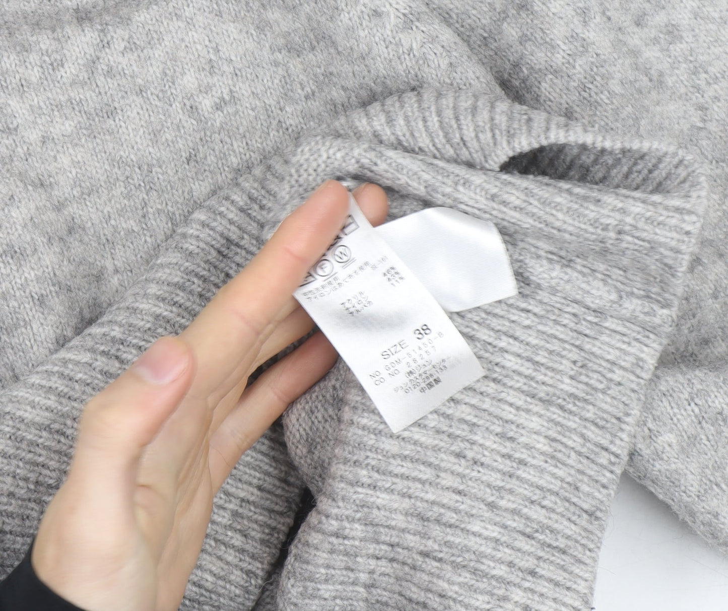 Ropé Picnic Grey Wool Blend Men's M Crew Neck Pullover Jumper