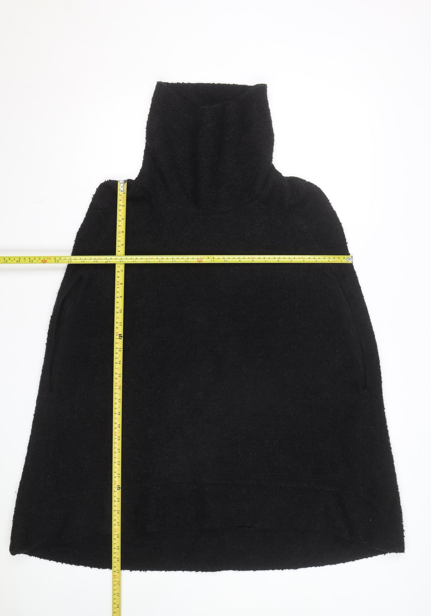 Next Women’s Black Roll Neck Cape Knit Jumper L