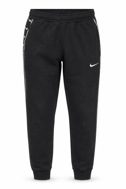 Nike Men's Black XS Jogger Fleece Trousers with Side Stripe