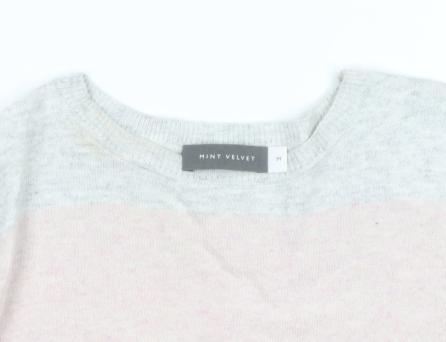 Mint Velvet Women’s Multicoloured Striped Wool Cashmere Pullover Jumper M