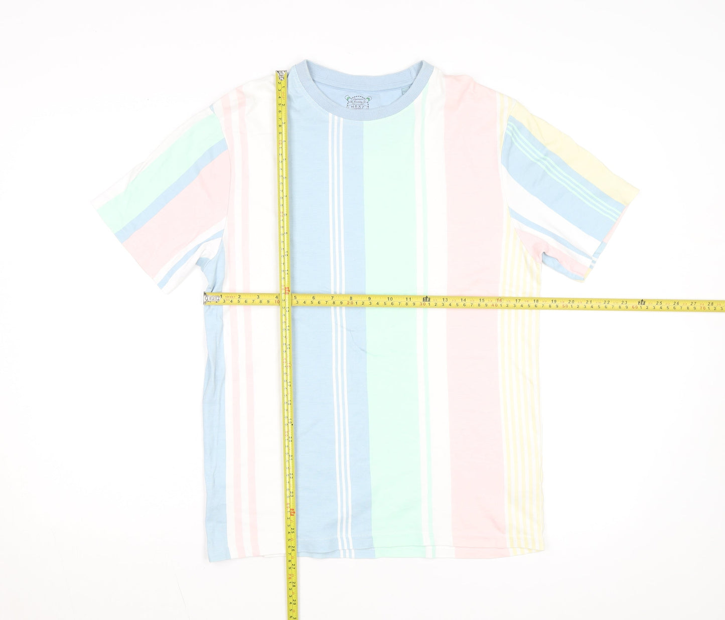 Next Men’s Multicoloured Striped Cotton T-Shirt Size S