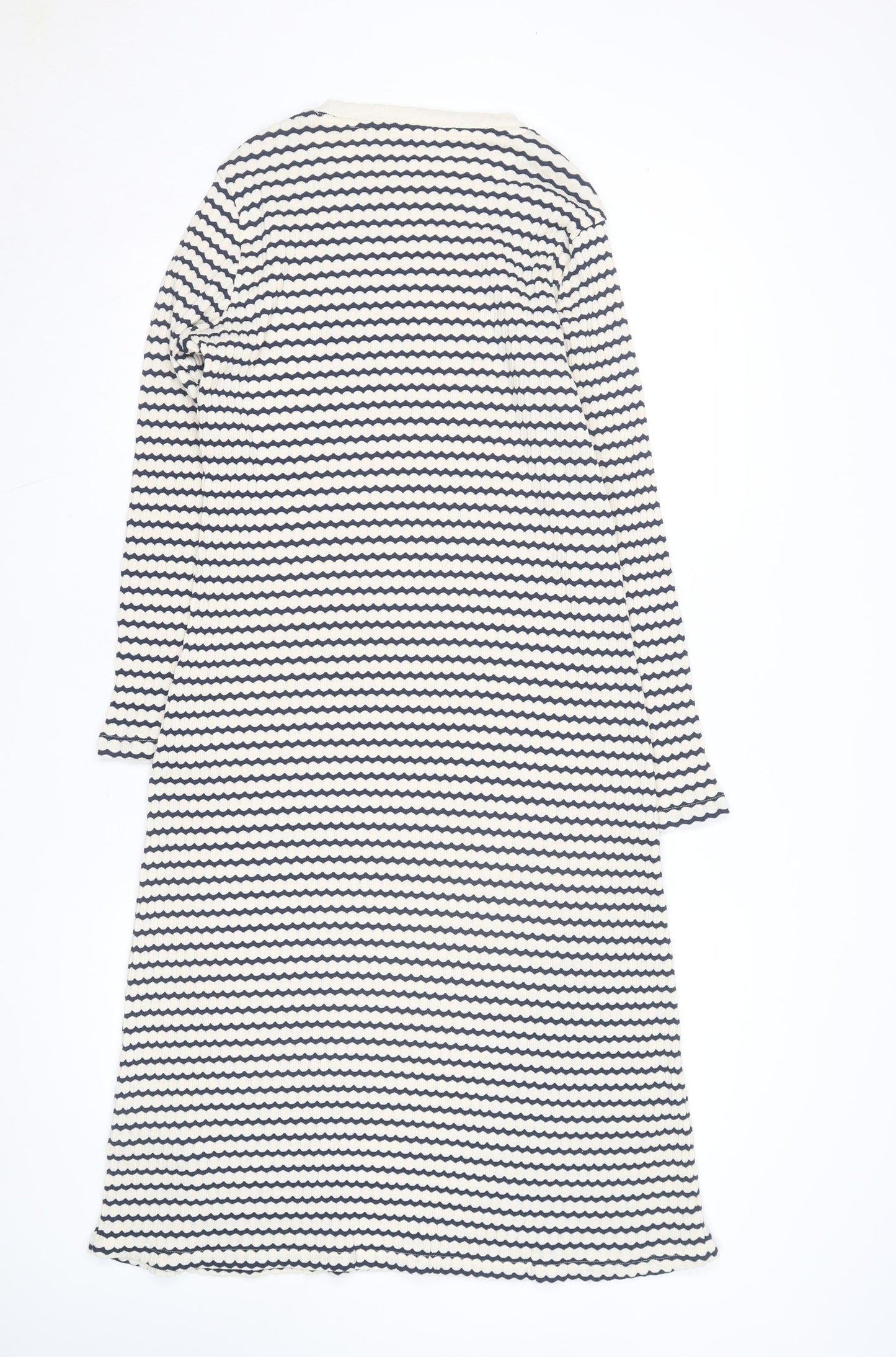 Marks and Spencer Women Petite Multicoloured Size 12 Knit Midi Shift Dress