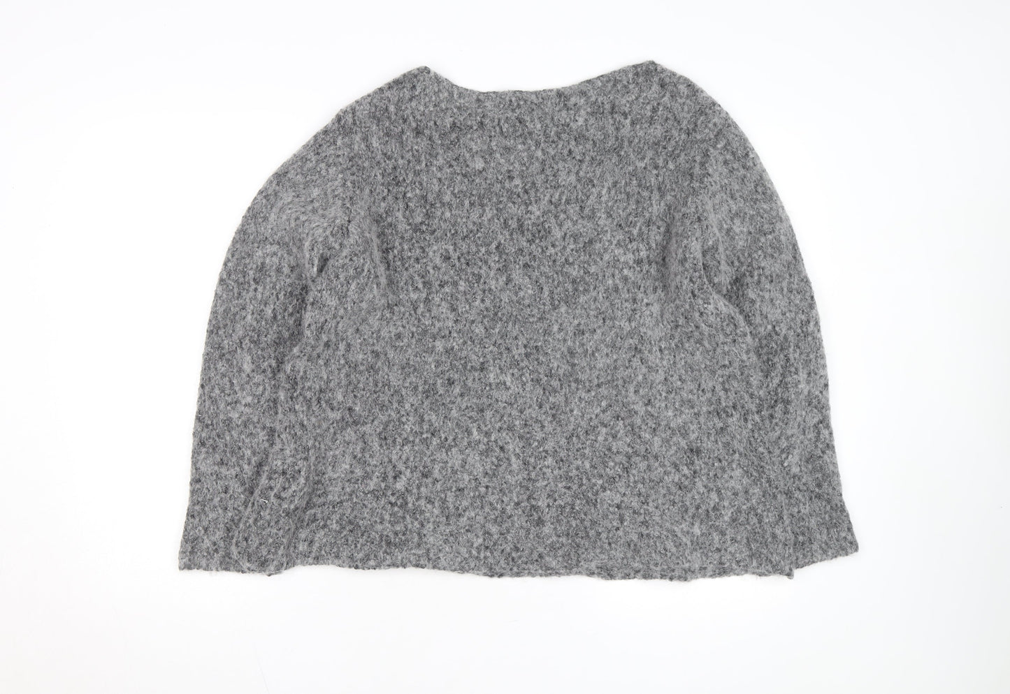 American Vintage Womens Grey Alpaca Wool Blend Relaxed Pullover Jumper L