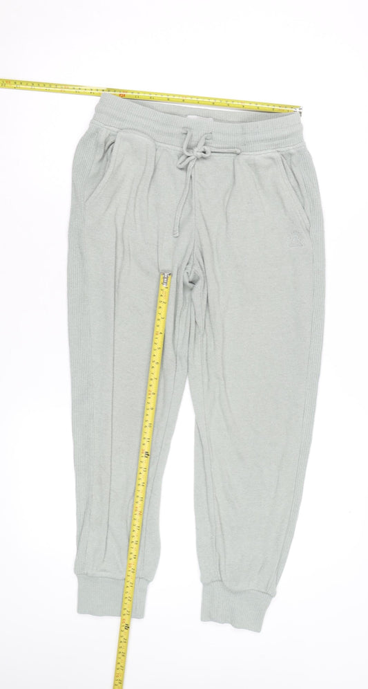 FatFace Womens Grey Jogger Trousers Size 10 Regular Fit Ribbed Knit
