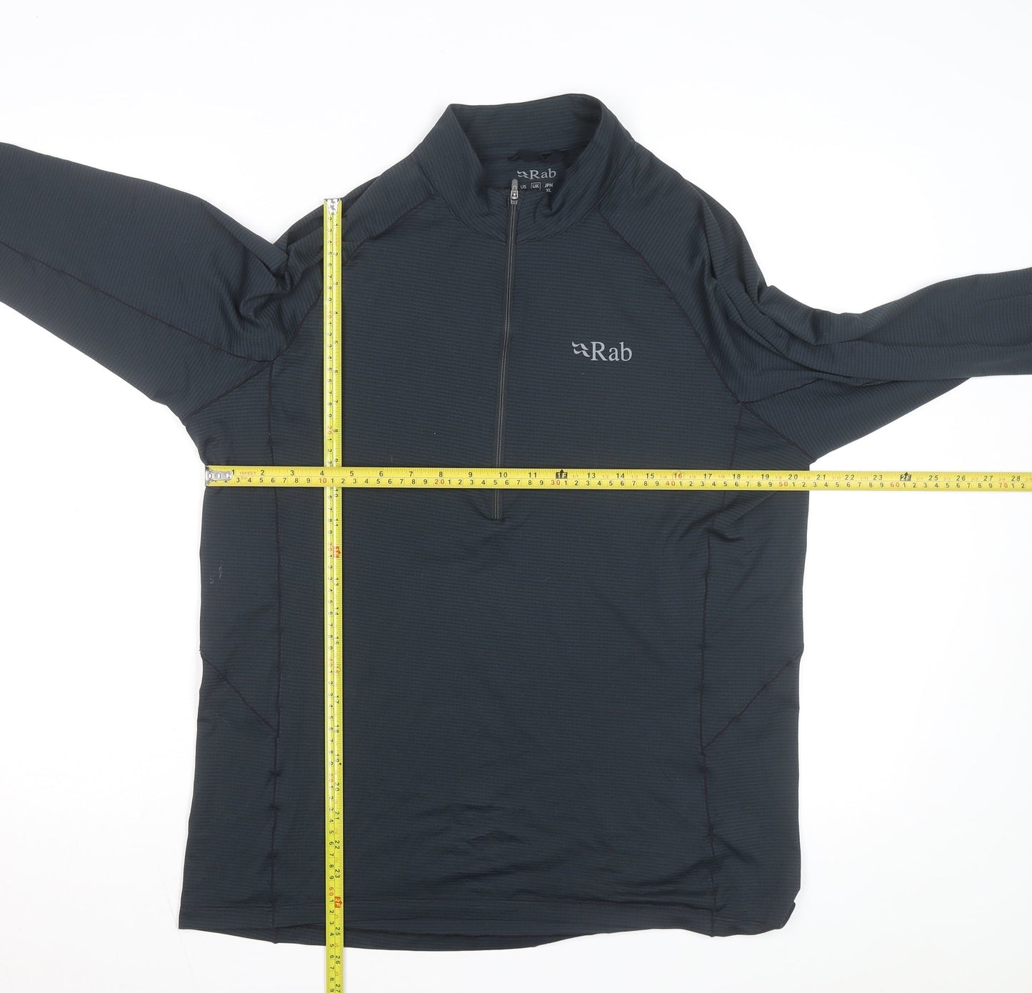 Rab Men's Black L 1/2 Zip Lightweight Activewear Jacket