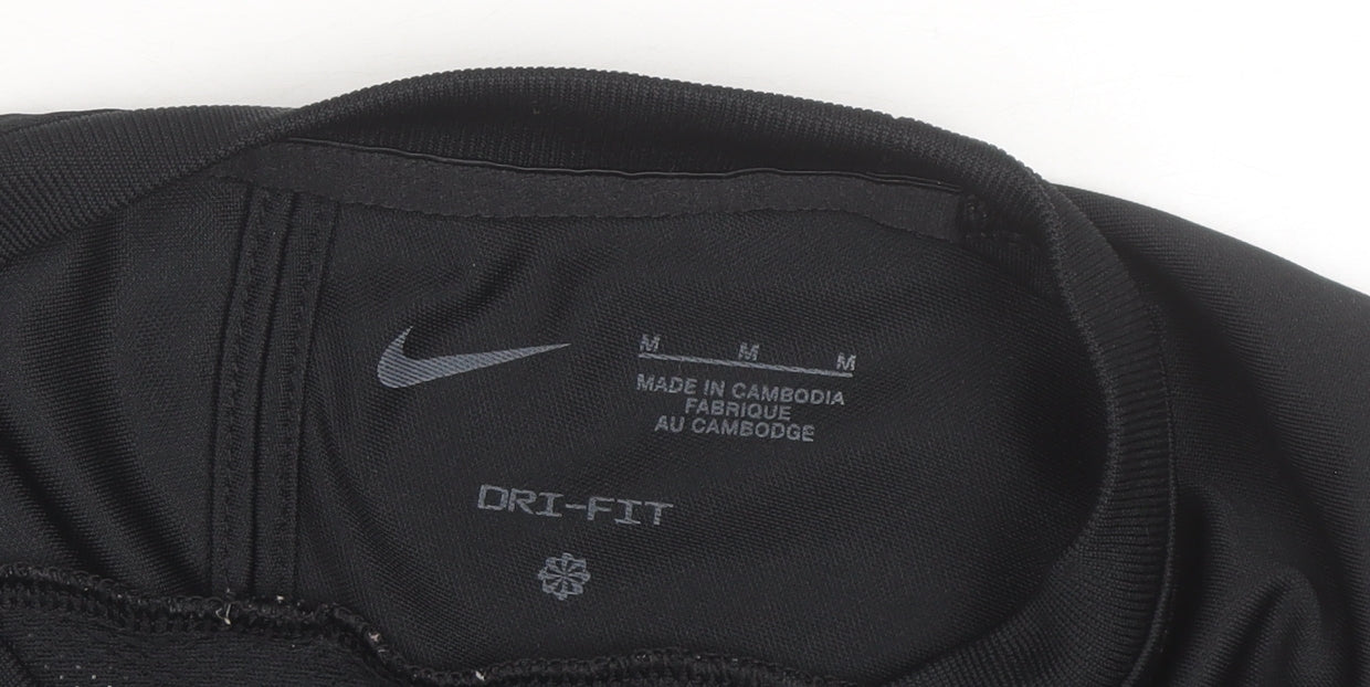 Nike Men's Black Dri-FIT Short Sleeve Athletic T-Shirt M