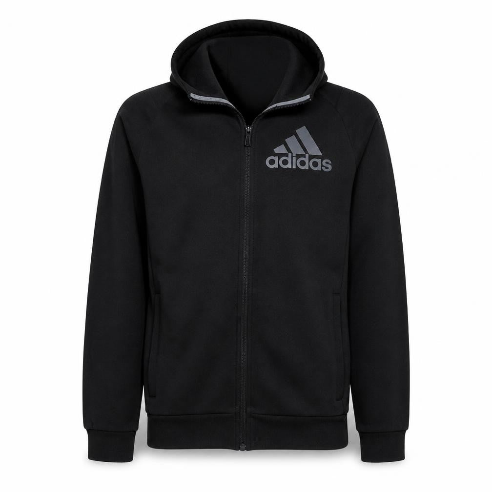 Adidas Men's Black Full Zip Hoodie Size S Sportswear