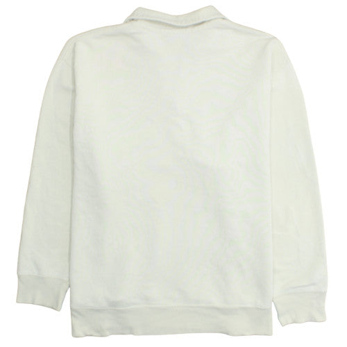 Disney Store Womens Ivory 1/4 Zip Sweatshirt XL Winnie the Pooh