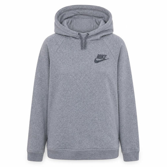Nike Women Grey Long Sleeve Pullover Hoodie Size L