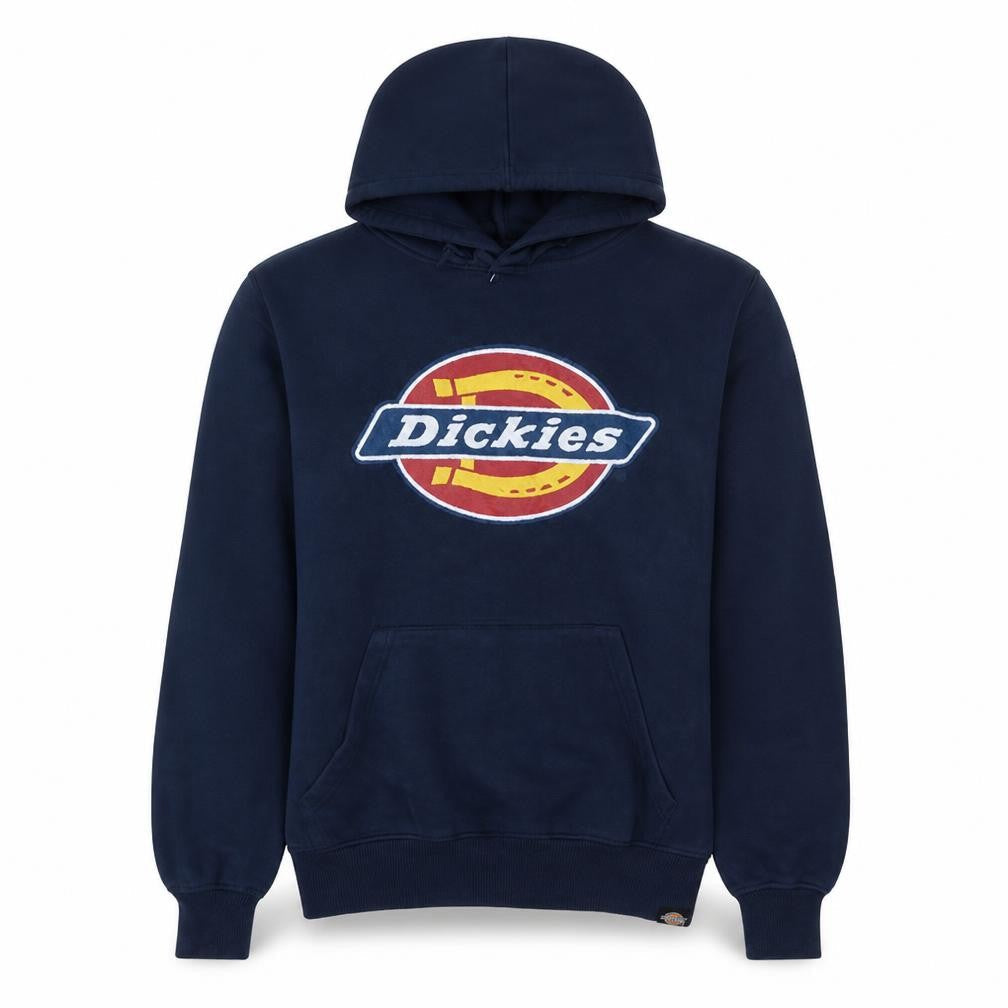 Dickies Men’s Blue Pullover Hoodie Small Graphic Logo Sweatshirt
