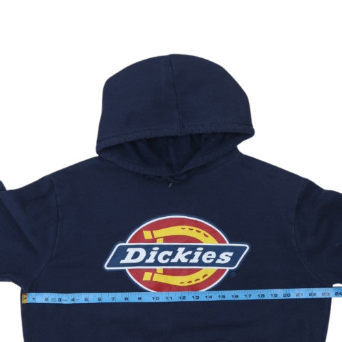 Dickies Men’s Blue Pullover Hoodie Small Graphic Logo Sweatshirt