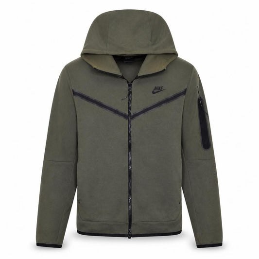 Nike Men's Green Full Zip Hooded Sweatshirt Size S