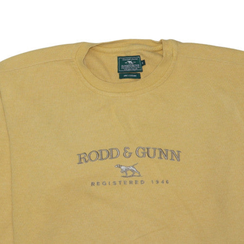 Rodd & Gunn Men's Yellow Cotton Crew Neck Sweatshirt M