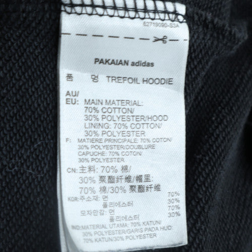 Adidas Womens Black Size 12 Trefoil Pullover Hoodie Sweatshirt