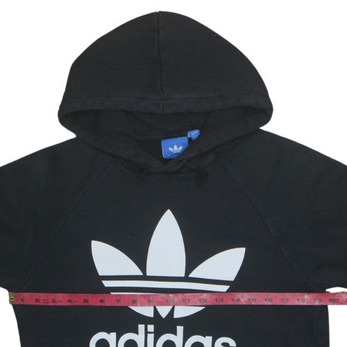 Adidas Men's Black Pullover Hoodie Small Logo Sports Fleece