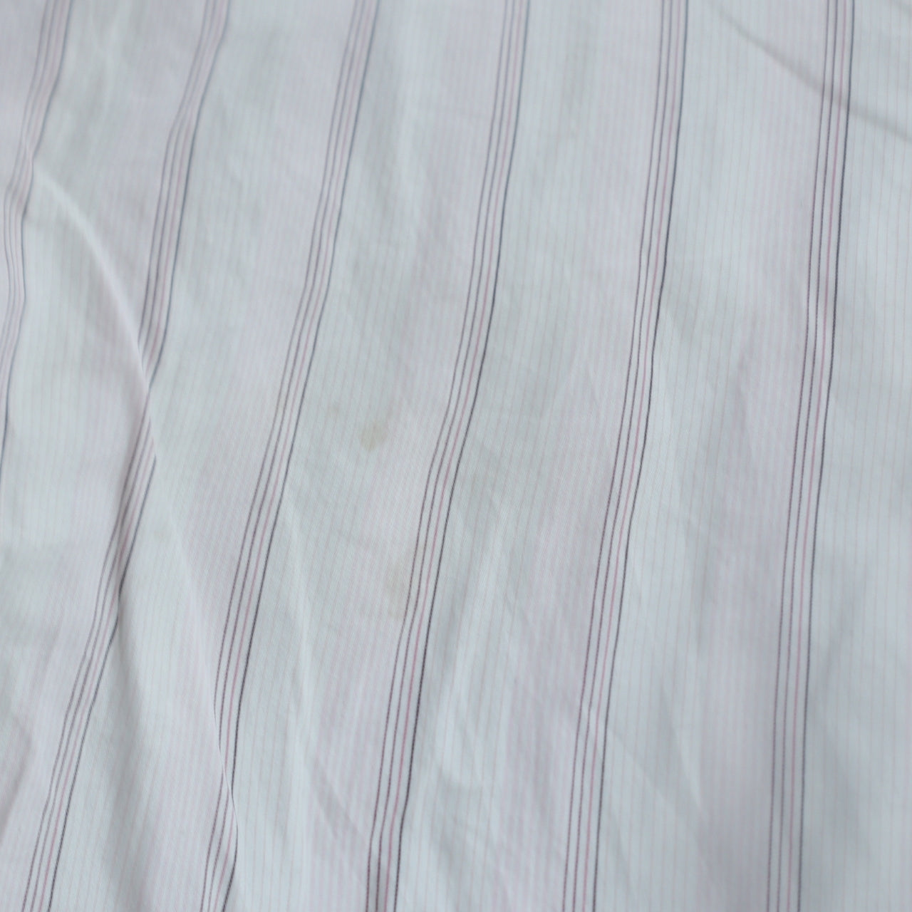 Lacoste Men's White Striped Long Sleeve Cotton Shirt Size 42