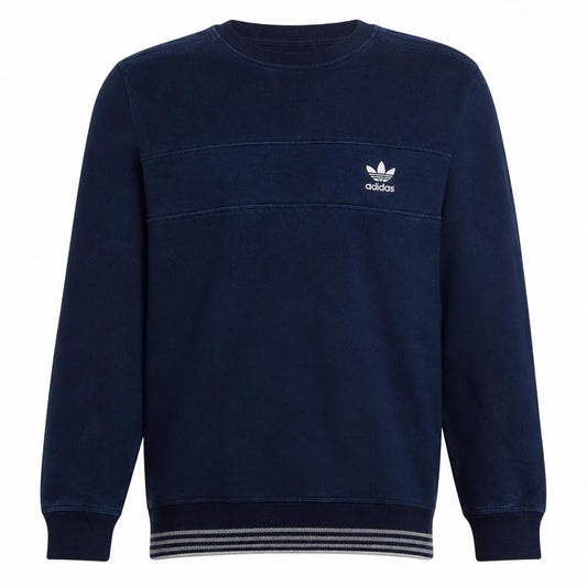 Adidas Men's Blue Crew Neck Pullover Sweatshirt M