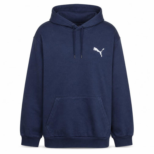 Puma Men's Blue Pullover Hoodie M Regular Fit Sportswear