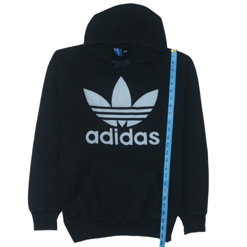 Adidas Men's Black Pullover Hoodie S Regular Fit Graphic Sportswear