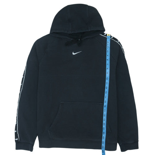 Nike Men's Black Pullover Hoodie M Fleece Logo Sportswear
