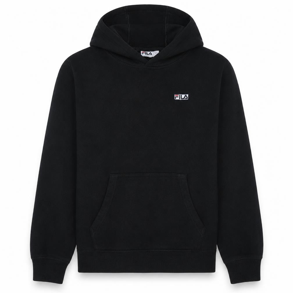 Fila Men's Black XL Pullover Hoodie Sweatshirt Logo Fleece