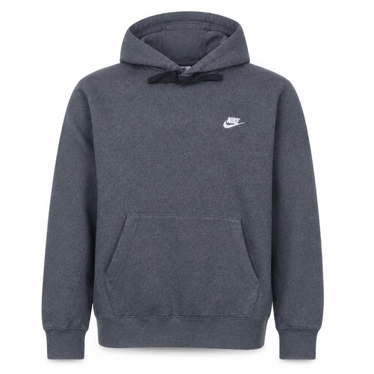 Nike Men's Grey Pullover Regular Fit Fleece Hoodie Size S