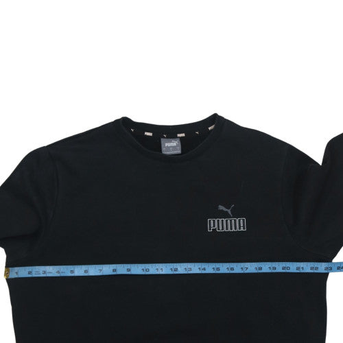 Puma Men's Black Crew Neck Pullover Sweatshirt Size L