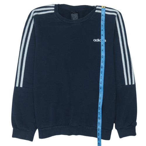 Adidas Men's Blue Crew Neck Pullover Sweatshirt Size L