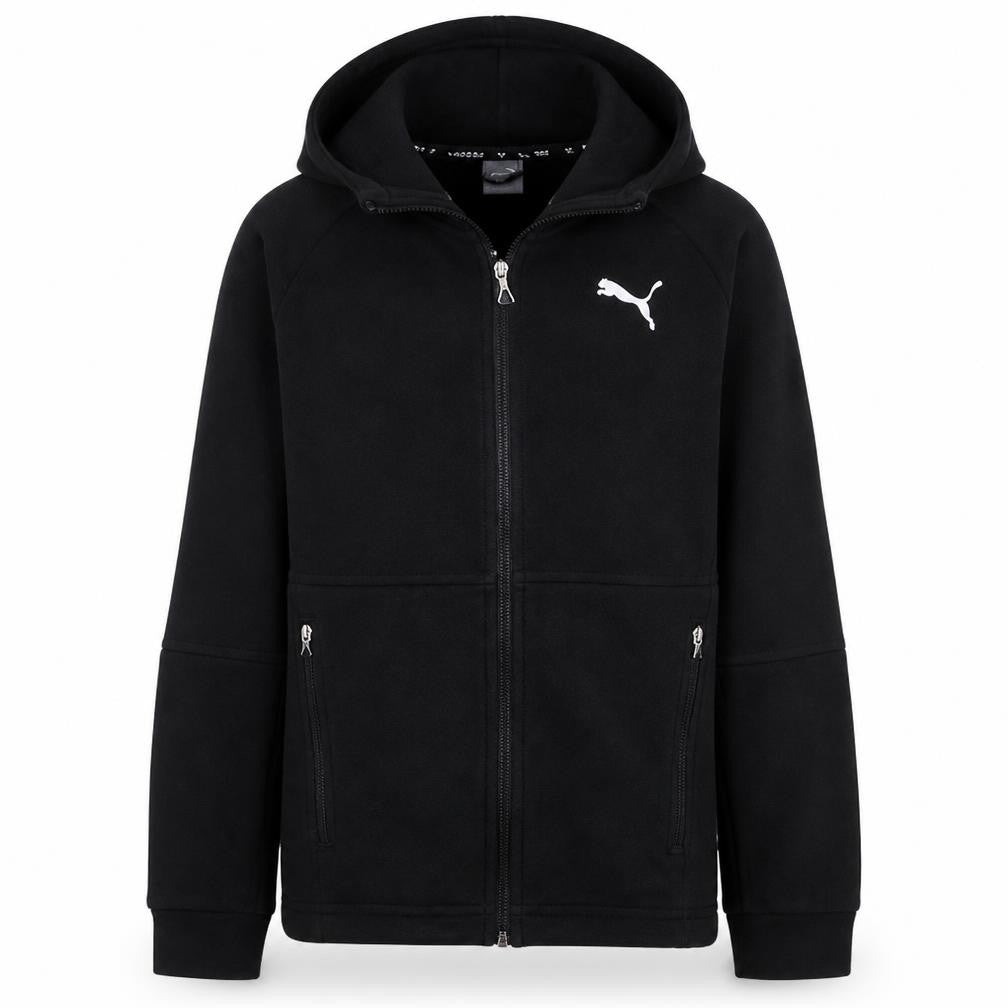 Puma Men's Black Full Zip Hoodie Small Regular Fit Sportswear