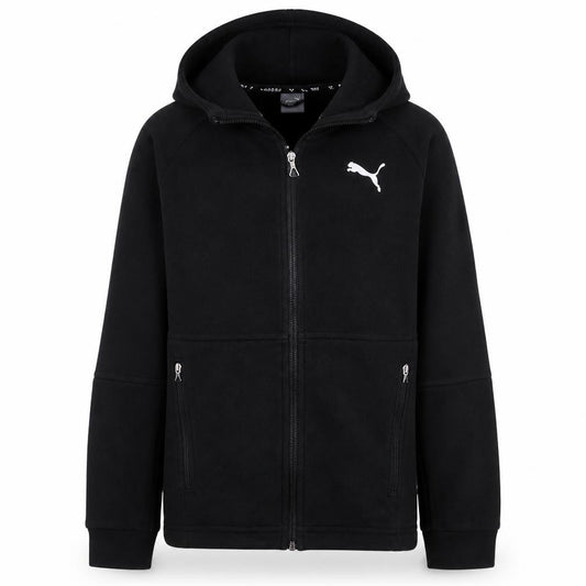 Puma Men's Black Full Zip Hoodie Small Regular Fit Sportswear