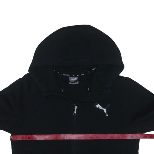Puma Men's Black Full Zip Hoodie Small Regular Fit Sportswear