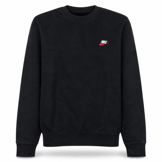 Nike Men's Black Small Pullover Sweatshirt Crew Neck Fleece