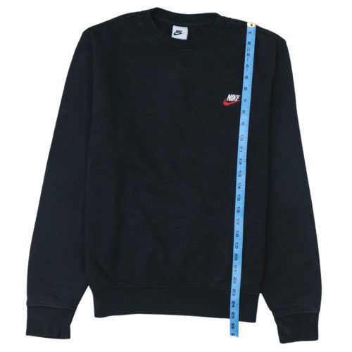 Nike Men's Black Small Pullover Sweatshirt Crew Neck Fleece