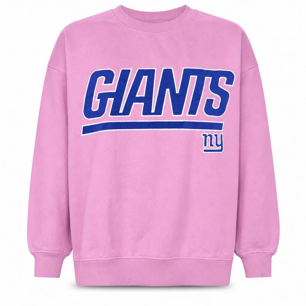 H&M Divided Women Pink Giants Graphic Pullover Sweatshirt L