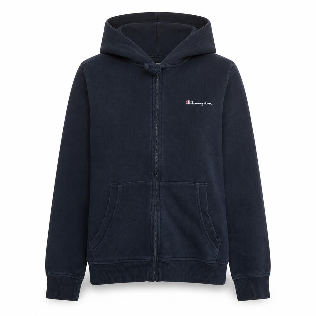 Champion Women's Black Full Zip Hoodie L Hooded Sweatshirt
