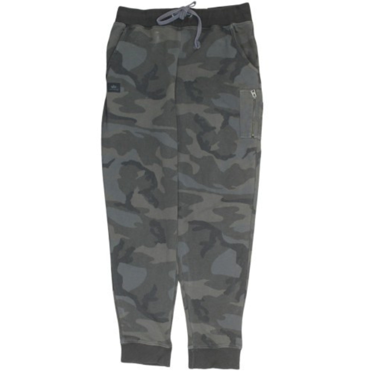 Alpha Industries Men's Grey Camouflage Jogger Trousers Size M