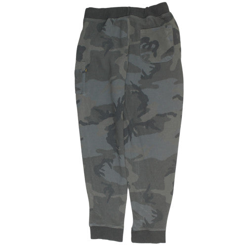 Alpha Industries Men's Grey Camouflage Jogger Trousers Size M