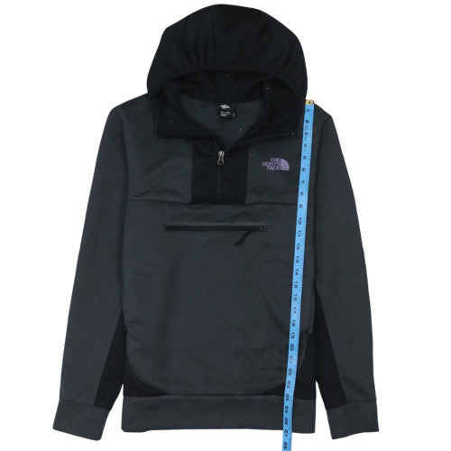 The North Face Men's Black 1/2 Zip Hoodie Fleece Pullover M