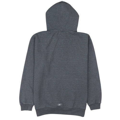 Reebok Mens Grey Pullover Hoodie M Sports Logo Fleece