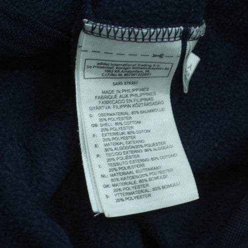 Adidas Men's Blue Full Zip Hoodie Size M Sports Fleece