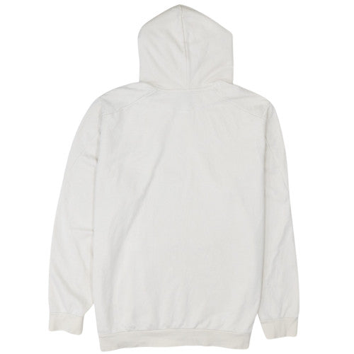 Adidas Men's Beige XL Pullover Hoodie with Logo Print