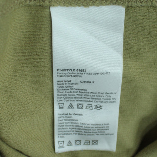 Timberland Men's Beige Cotton 1/4 Zip Regular Fit Jumper M