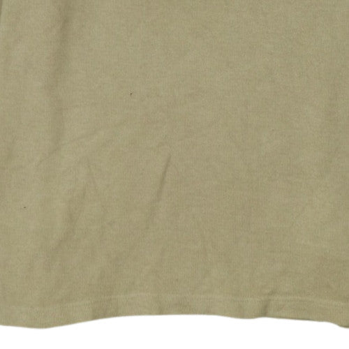 Timberland Men's Beige Cotton 1/4 Zip Regular Fit Jumper M