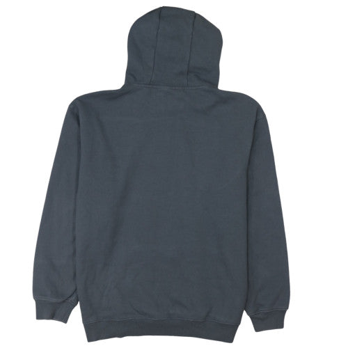 Quiksilver Mens Grey Pullover Hoodie L Fleece Surf Logo