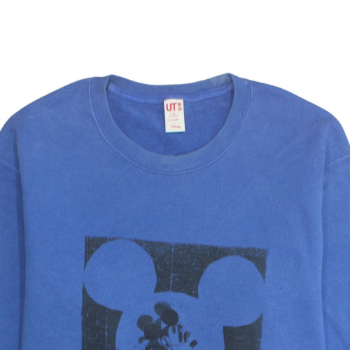 Uniqlo Men’s Blue Disney Graphic Pullover Sweatshirt XL