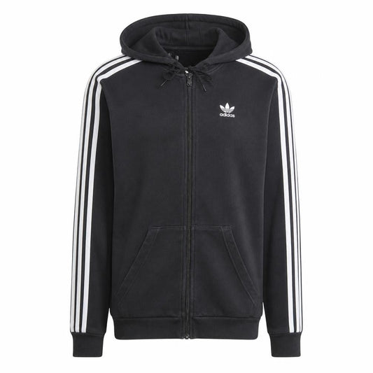 adidas Men's Black Full Zip Hoodie S Regular Fit Sportswear