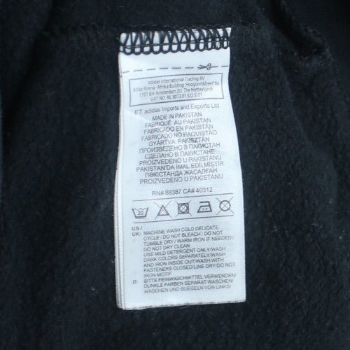 adidas Men's Black Full Zip Hoodie S Regular Fit Sportswear