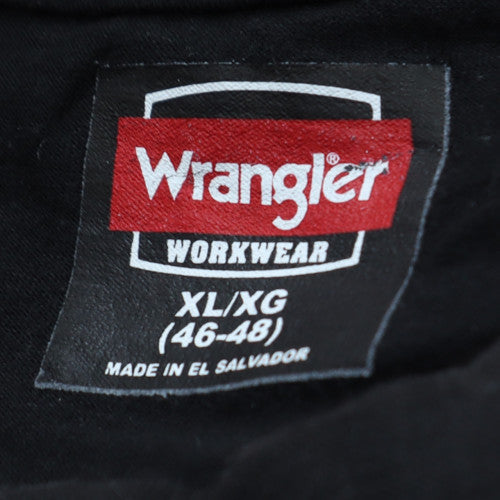 Wrangler Workwear Men's Black XL Cotton Crew Neck T-Shirt