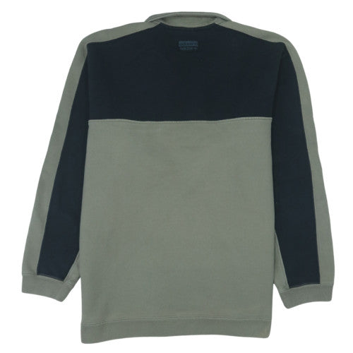 Adidas Men's Green 1/4 Zip Fleece Sweatshirt Size M