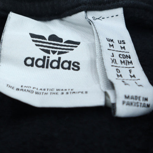 Adidas Men's Black Pullover Hoodie Medium Fleece Sportswear